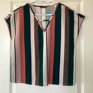 Boxy Striped Blouse